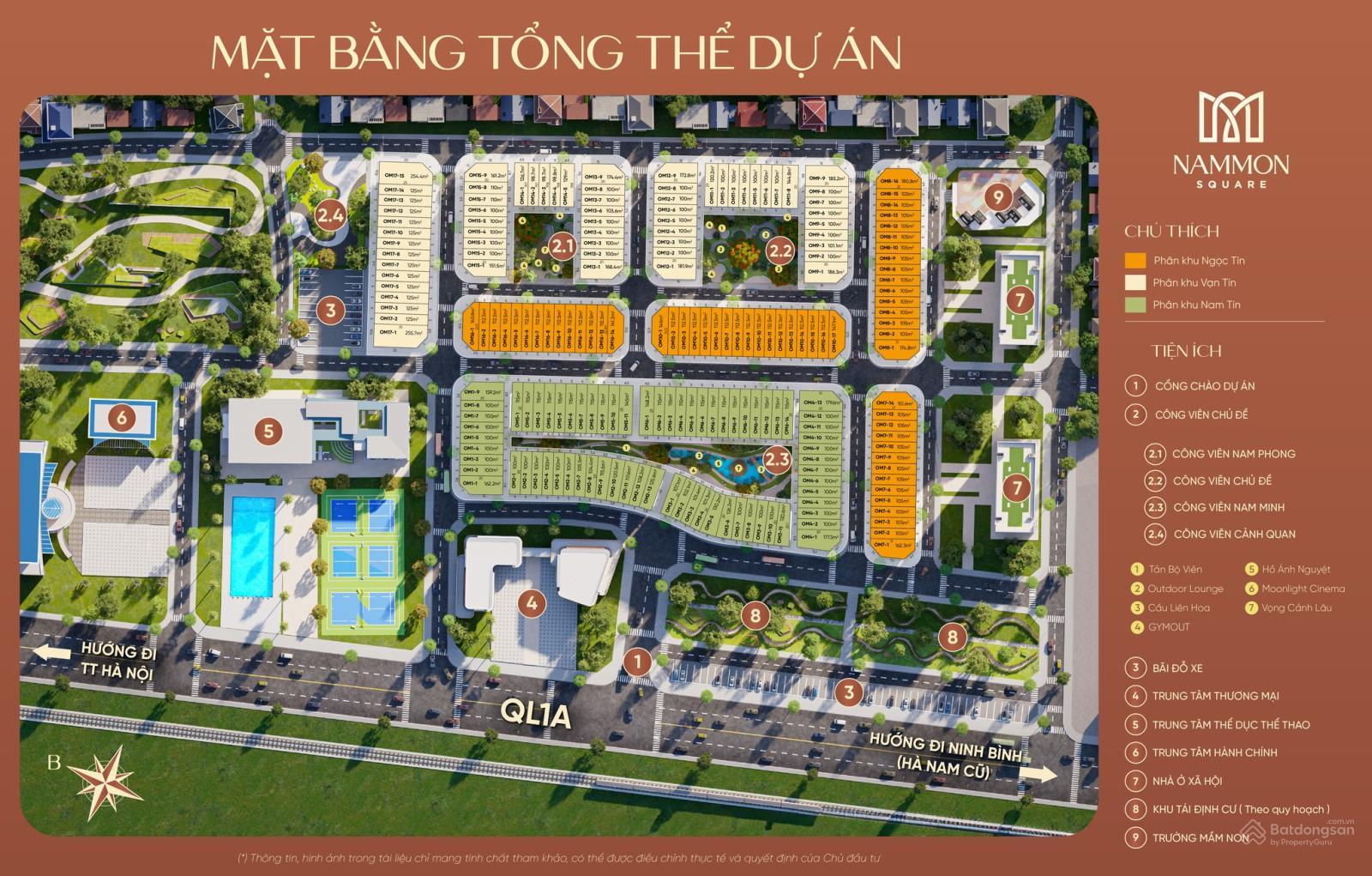 Mặt bằng dự án NamMon Square Thường Tín