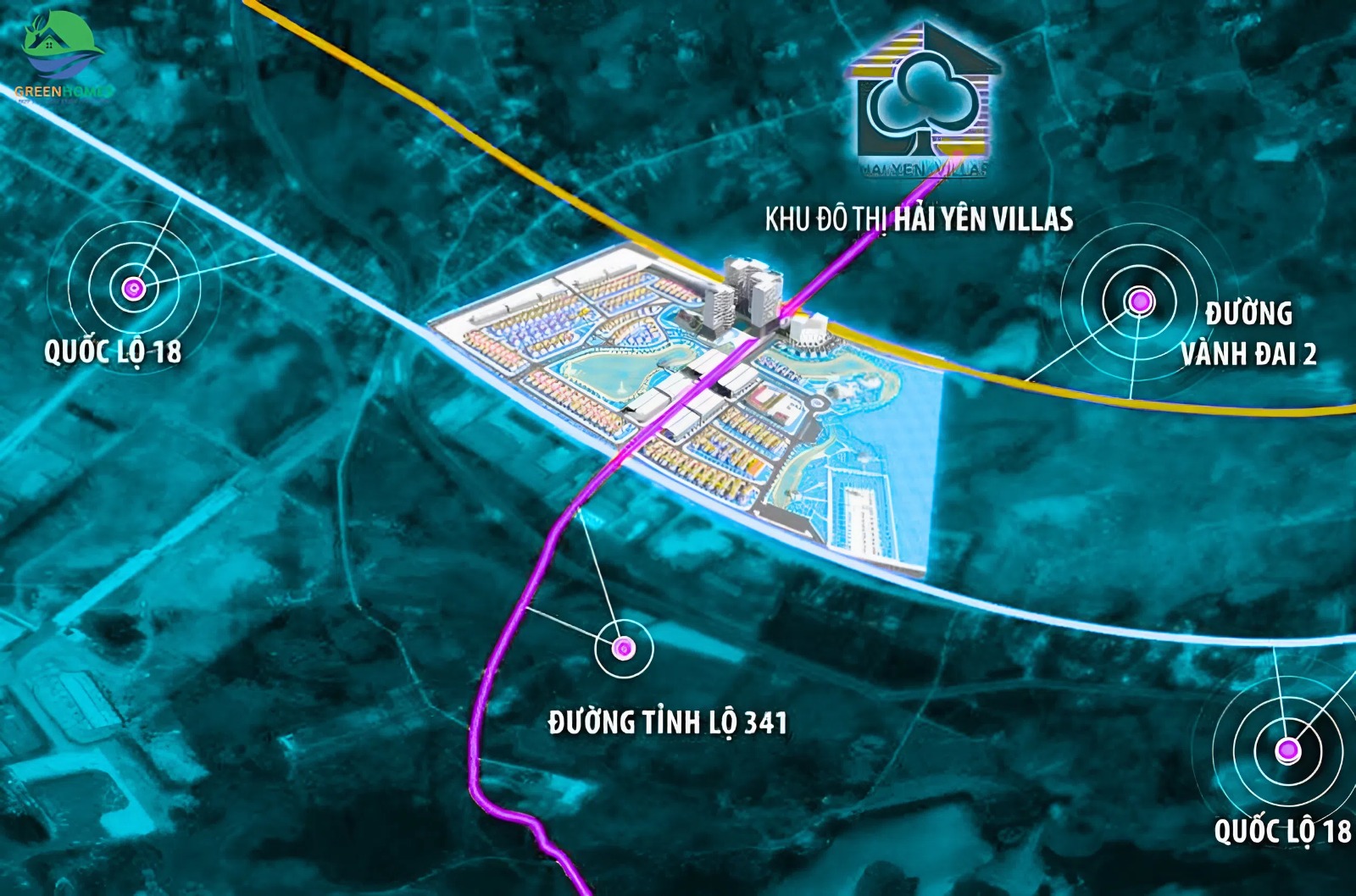 Vị trí dự án Hải Yên Villas Móng Cái