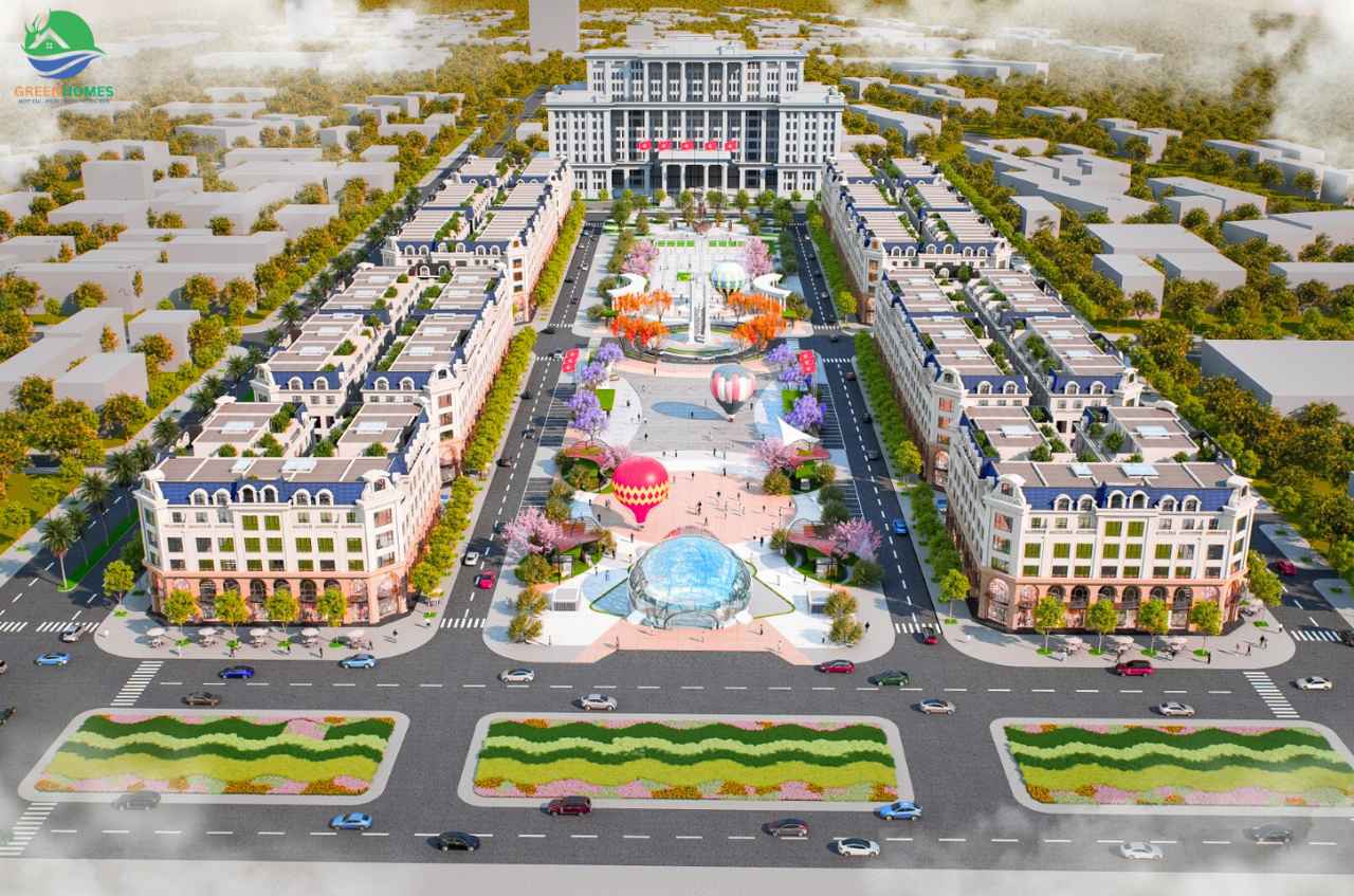 Shophouse phố đi bộ Thái Nguyên - Central Square Thái Nguyên