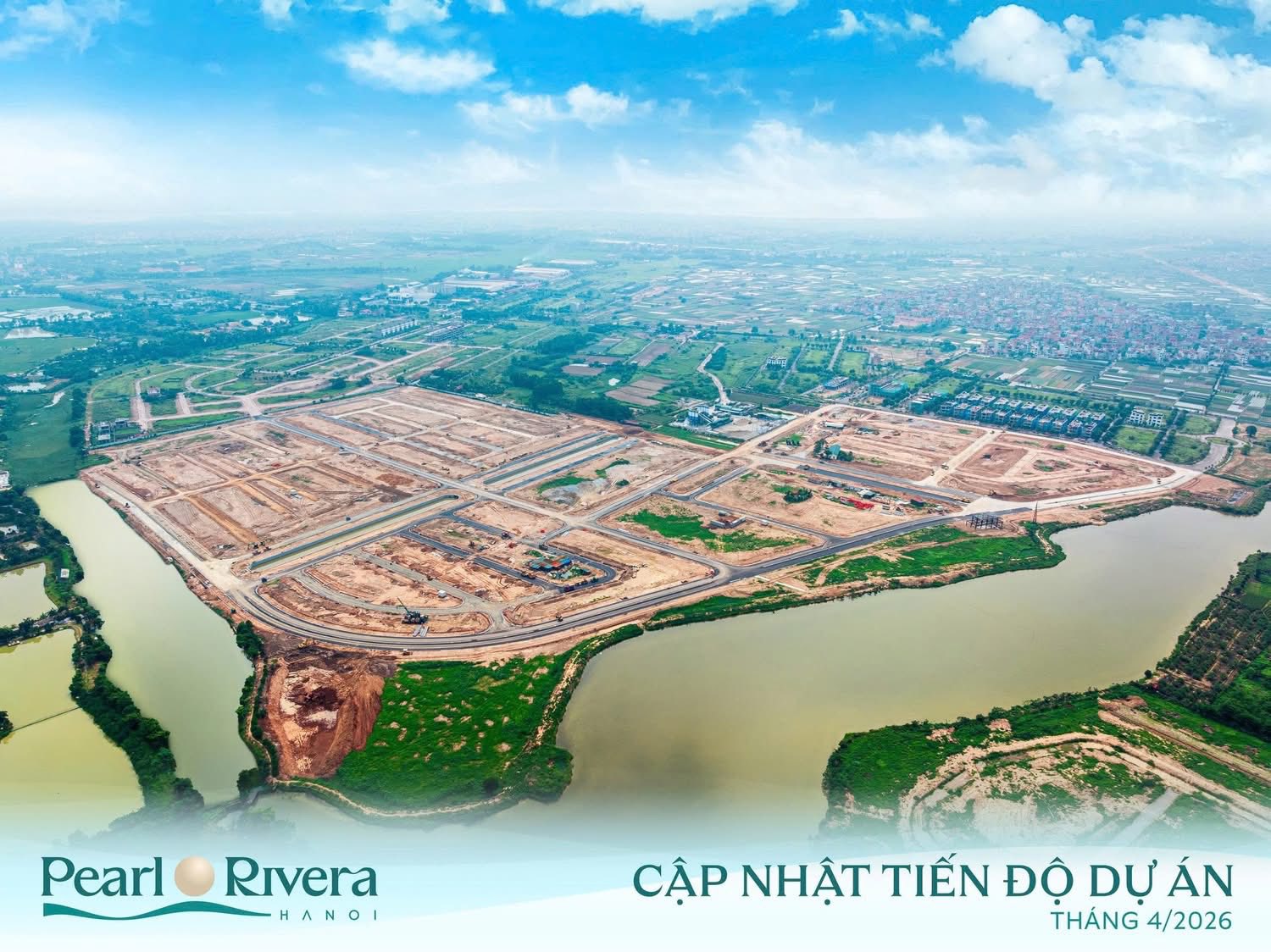 Tiến độ Dự Án Pearl Rivera Mê Linh Hà Nội