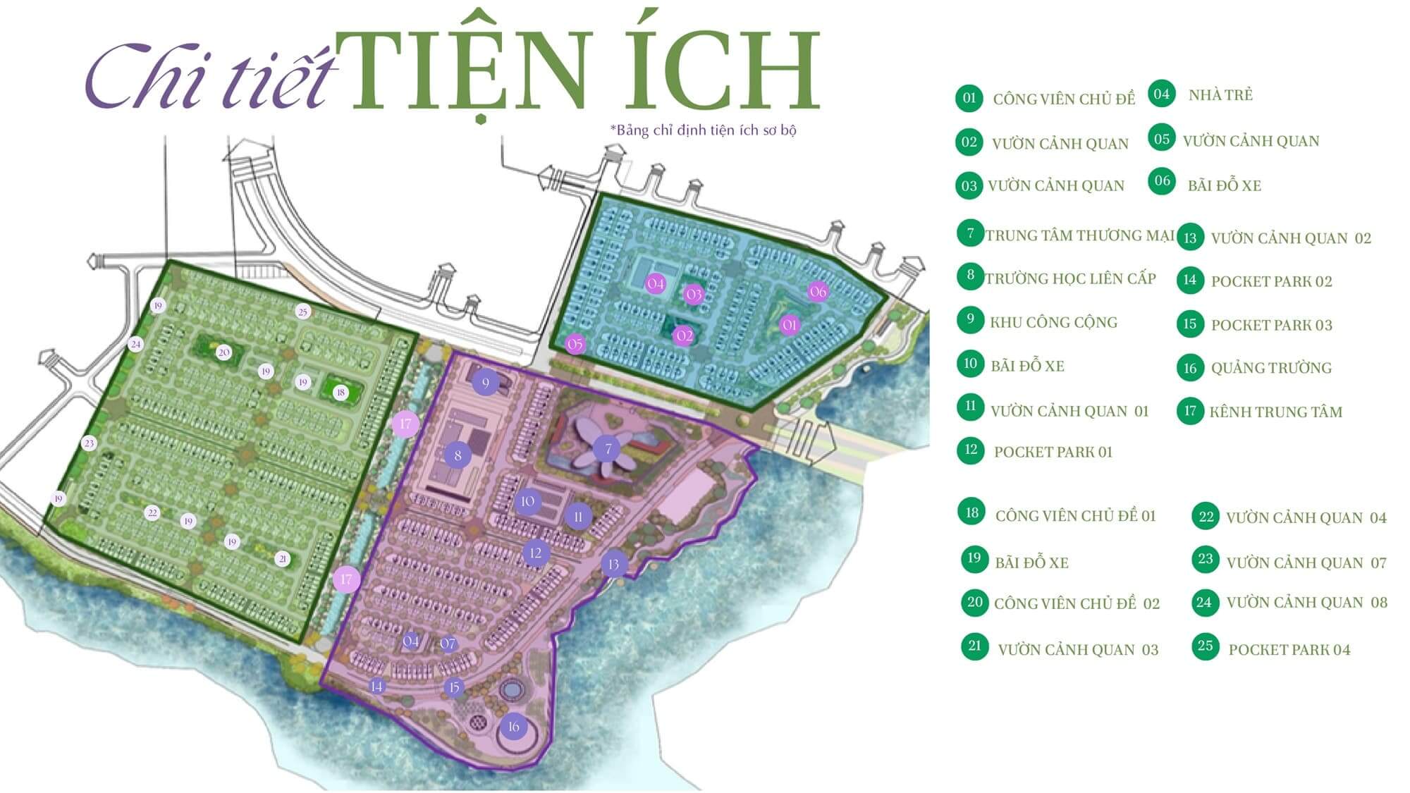 Tiện ích dự án Pearl Rivera Mê Linh Hà Nội