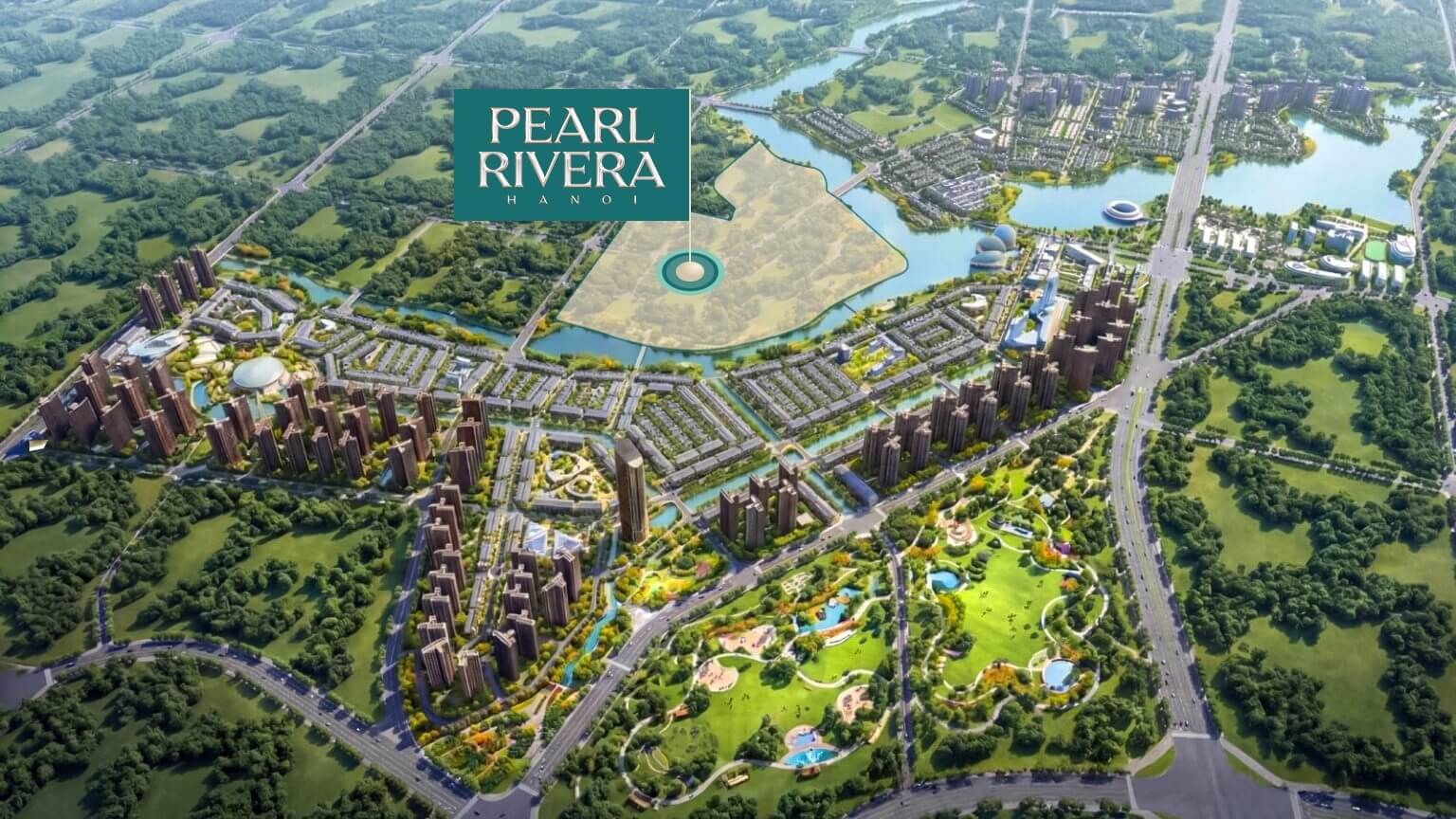 Vị trí dự án Pearl Rivera Mê Linh Hà Nội